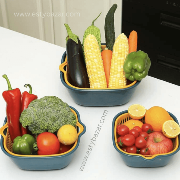 8pc Bowl and Strainer Set: Your Kitchen's New Solution! - Image 2