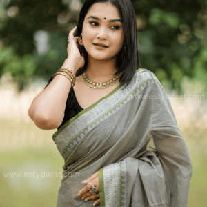 Aarong Cotton Saree: Pure Comfort & Timeless Grace - 13.5 Hat