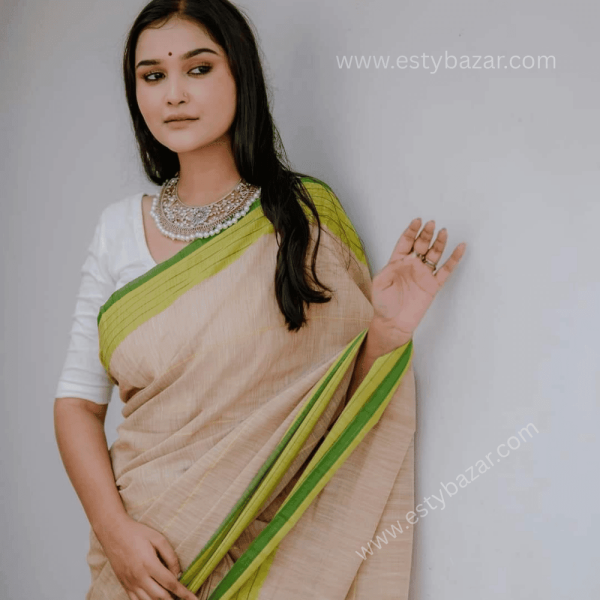 Aarong Cotton Saree: Subtle Charm & Effortless Grace - Image 2