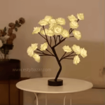 Colorful LED Rose Flower Tree Lamp – Bonsai Style Tabletop Light for Room & Gifting - Image 3