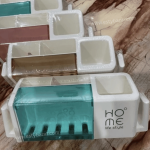 Minimalist Wall-Mounted Toothbrush Rack - Image 2