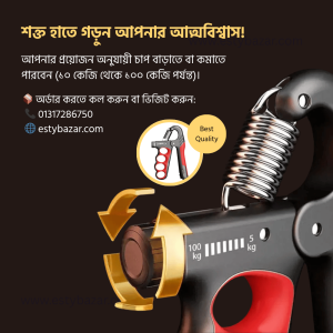 Adjustable Hand Grip Strengthener with Counter – For Wrist, Forearm & Hand Workout