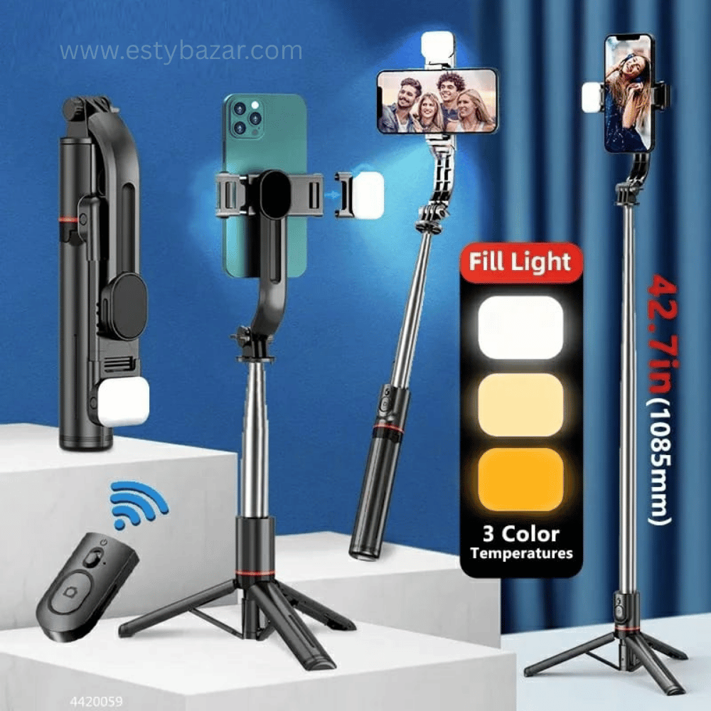 L13DSelfieStick, BluetoothSelfieStick, DoubleFillLight, TripodStick, 360Rotation, SelfieGear, MobilePhotography, VloggingTool, iOSAndroidCompatible, ContentCreator, PortableGadget, BanglaTech, SelfieLover, SmartGadget