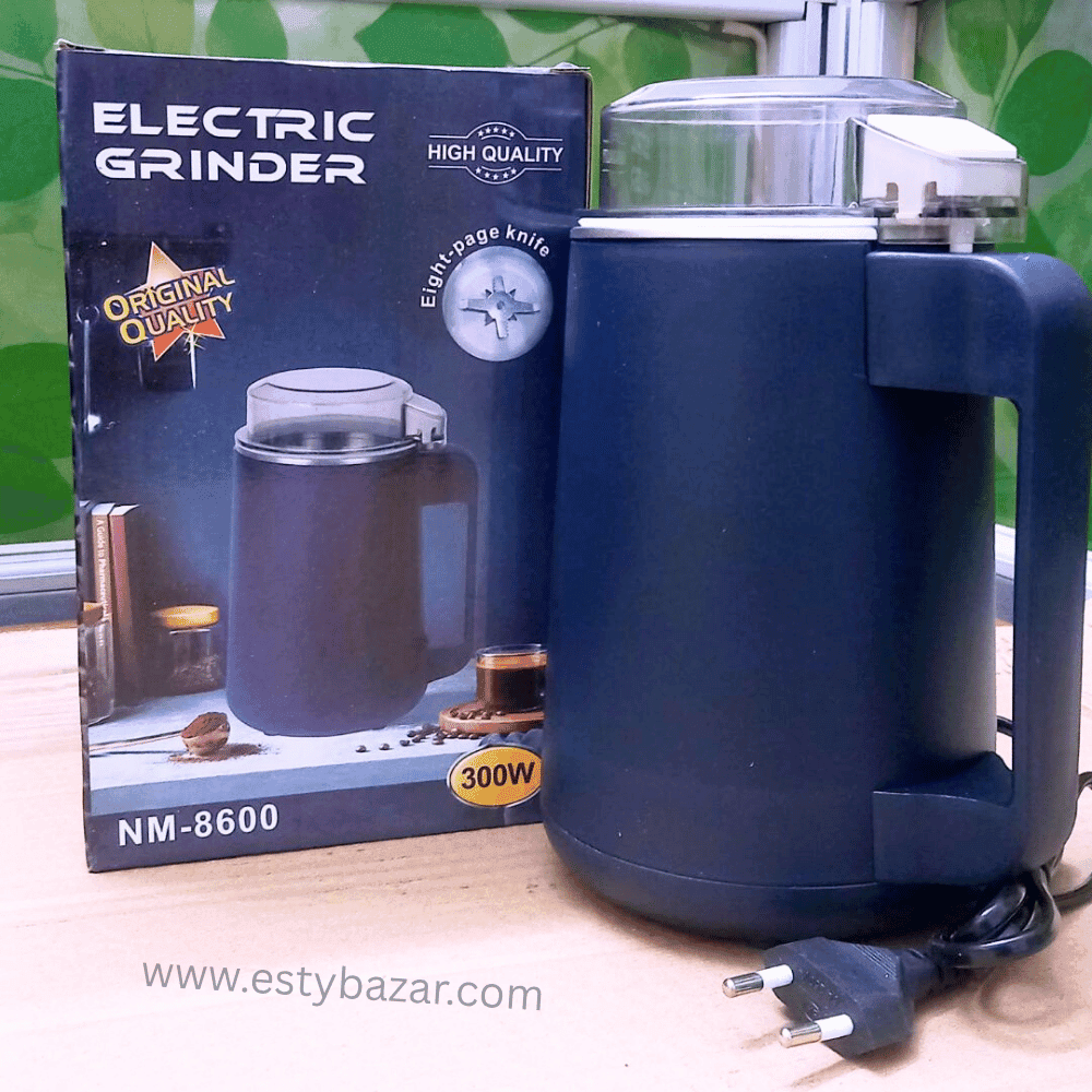 600 Watt Stainless Steel Electric Spice Grinder Fine Powder, Multifunctional Powder Grinder for Kitchen, Coffee Grinder Machine for Spices